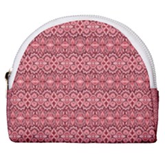 Pink Art With Abstract Seamless Flaming Pattern Horseshoe Style Canvas Pouch by BangZart