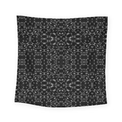 Black And White Tech Pattern Square Tapestry (small)