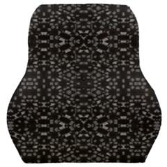 Black And White Tech Pattern Car Seat Back Cushion  by dflcprintsclothing