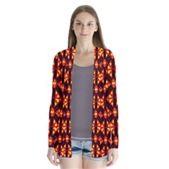 Rby-189 Drape Collar Cardigan