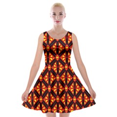 Rby-189 Velvet Skater Dress