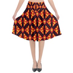 Rby-189 Flared Midi Skirt