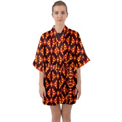 Rby-189 Half Sleeve Satin Kimono 