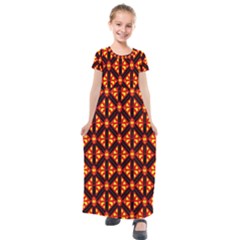 Rby-189 Kids  Short Sleeve Maxi Dress