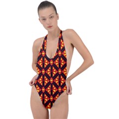 Rby-189 Backless Halter One Piece Swimsuit