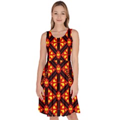 Rby-189 Knee Length Skater Dress With Pockets