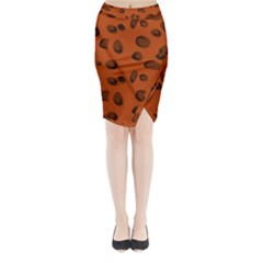 Cheetah Midi Wrap Pencil Skirt by bethmooreart