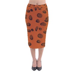 Cheetah Velvet Midi Pencil Skirt by bethmooreart