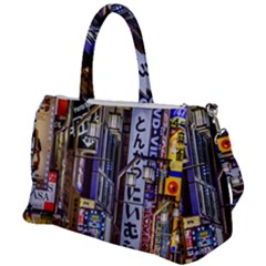 Shinjuku District Urban Night Scene, Tokyo Japan Duffel Travel Bag by dflcprintsclothing