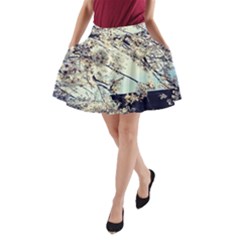 Plum Blossoms A-line Pocket Skirt by okhismakingart
