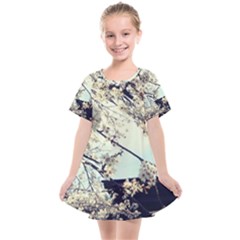 Plum Blossoms Kids  Smock Dress by okhismakingart