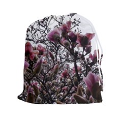 Saucer Magnolia Tree Ii Drawstring Pouch (2xl) by okhismakingart