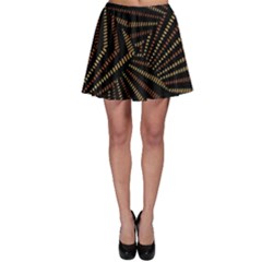 Vintage Etchnic Print Skater Skirt