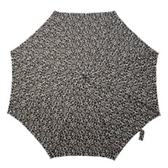 Leopard Spots Pattern, Geometric Dots, Animal Fur Print Hook Handle Umbrellas (large) by Casemiro