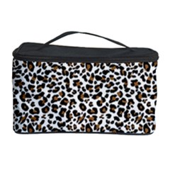 Leopard Spots Pattern, Geometric Dots, Animal Fur Print Cosmetic Storage by Casemiro