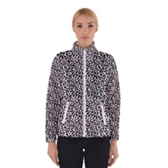 Leopard Spots Pattern, Geometric Dots, Animal Fur Print Winter Jacket by Casemiro