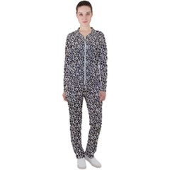 Leopard Spots Pattern, Geometric Dots, Animal Fur Print Casual Jacket And Pants Set by Casemiro