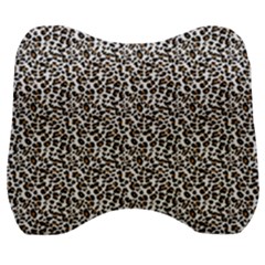 Leopard Spots Pattern, Geometric Dots, Animal Fur Print Velour Head Support Cushion by Casemiro