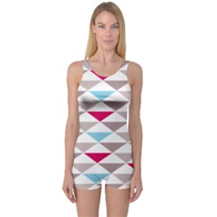 Zappwaits Triangle One Piece Boyleg Swimsuit by zappwaits