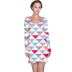 Zappwaits Triangle Long Sleeve Nightdress by zappwaits