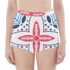 Motif High-waisted Bikini Bottoms by Sobalvarro