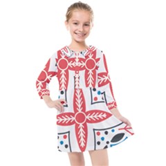 Motif Kids  Quarter Sleeve Shirt Dress by Sobalvarro