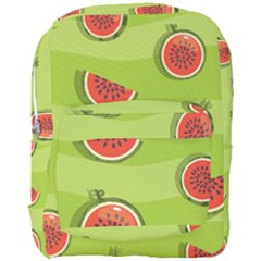 Seamless Background With Watermelon Slices Full Print Backpack by BangZart