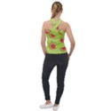 Seamless background with watermelon slices Cross Neck Velour Top View2