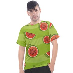 Seamless Background With Watermelon Slices Men s Sport Top