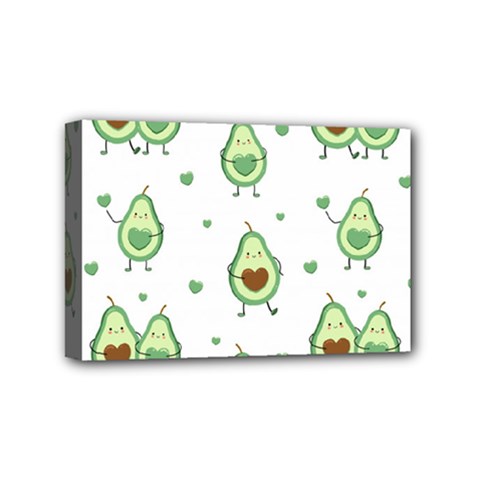 Cute Seamless Pattern With Avocado Lovers Mini Canvas 6  X 4  (stretched) by BangZart