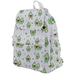 Cute Seamless Pattern With Avocado Lovers Top Flap Backpack by BangZart