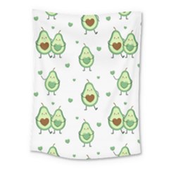 Cute Seamless Pattern With Avocado Lovers Medium Tapestry