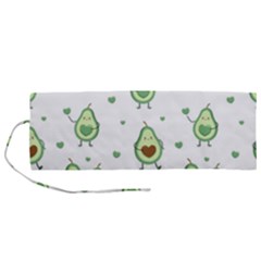 Cute Seamless Pattern With Avocado Lovers Roll Up Canvas Pencil Holder (m) by BangZart