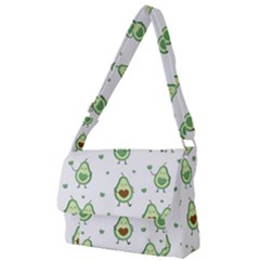 Cute Seamless Pattern With Avocado Lovers Full Print Messenger Bag (l) by BangZart