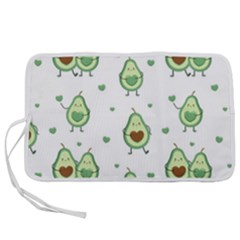 Cute Seamless Pattern With Avocado Lovers Pen Storage Case (l) by BangZart