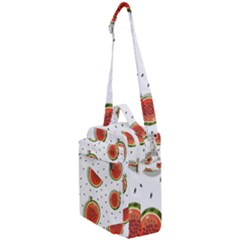 Seamless-background-pattern-with-watermelon-slices Crossbody Day Bag by BangZart