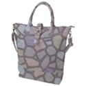 Cartoon colored stone seamless background texture pattern Buckle Top Tote Bag View1