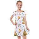 Cute cartoon native american seamless pattern Kids  Cross Web Dress View1