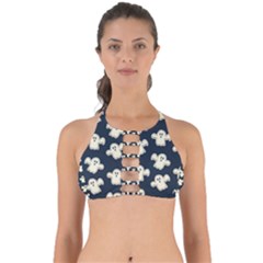 Hand Drawn Ghost Pattern Perfectly Cut Out Bikini Top by BangZart