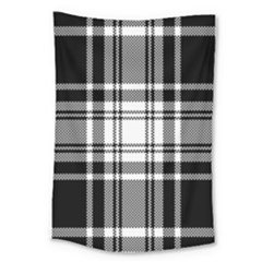 Pixel Background Design Modern Seamless Pattern Plaid Square Texture Fabric Tartan Scottish Textile Large Tapestry