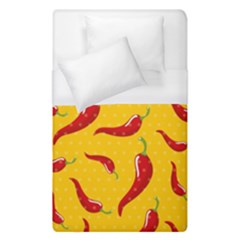 Chili Vegetable Pattern Background Duvet Cover (single Size) by BangZart