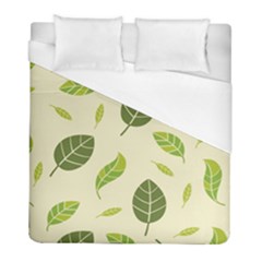 Leaf Spring Seamless Pattern Fresh Green Color Nature Duvet Cover (full/ Double Size)