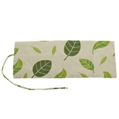 Leaf Spring Seamless Pattern Fresh Green Color Nature Roll Up Canvas Pencil Holder (s) by BangZart