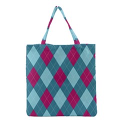 Argyle Pattern Seamless Fabric Texture Background Classic Argill Ornament Grocery Tote Bag