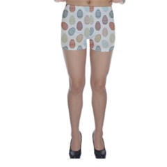 Seamless Pattern Colorful Easter Egg Flat Icons Painted Traditional Style Skinny Shorts