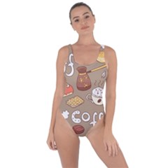 Vector seamless pattern with doodle coffee equipment Bring Sexy Back Swimsuit