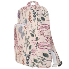 Watercolor Floral Seamless Pattern Double Compartment Backpack by BangZart