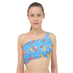 Hand Drawn Seamless Pattern Summer Time Spliced Up Bikini Top  by BangZart