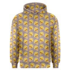 Yellow Mushroom Pattern Men s Overhead Hoodie