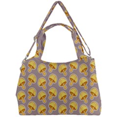 Yellow Mushroom Pattern Double Compartment Shoulder Bag by BangZart